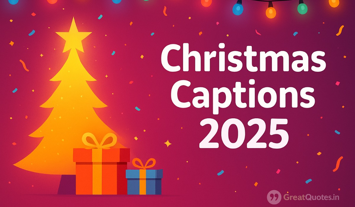 Christmas captions 2025 for social media and Instagram posts