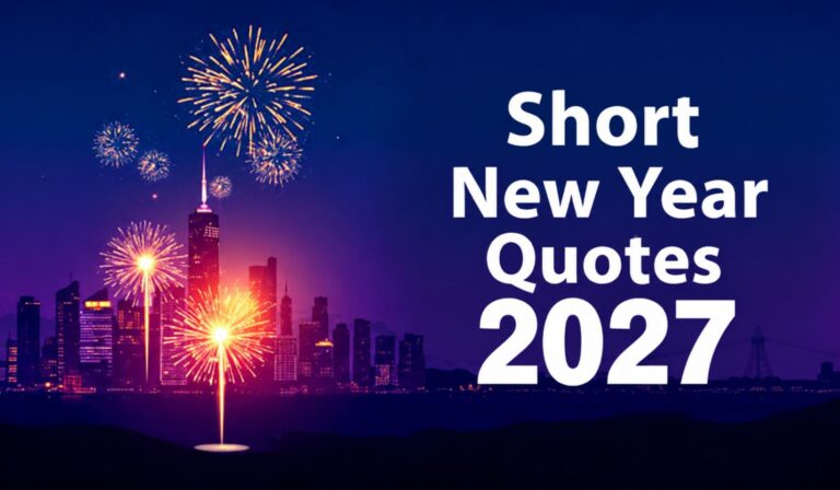 Short and powerful inspirational New Year quotes for 2027