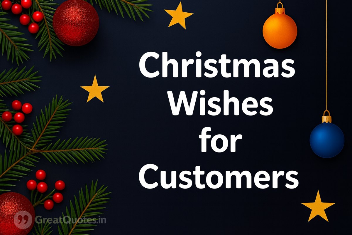 Christmas wishes for customers with gratitude and festive cheer