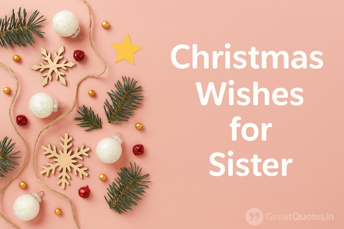 Christmas wishes for sister filled with love and festive joy
