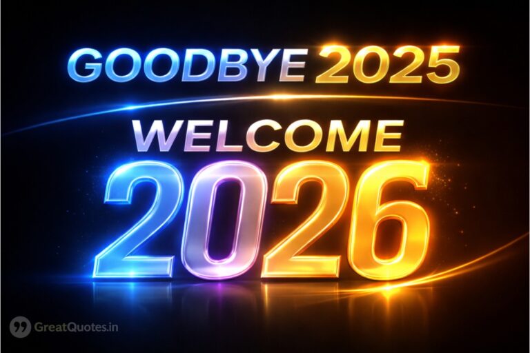 Goodbye 2025 welcome 2026 quotes for New Year transition