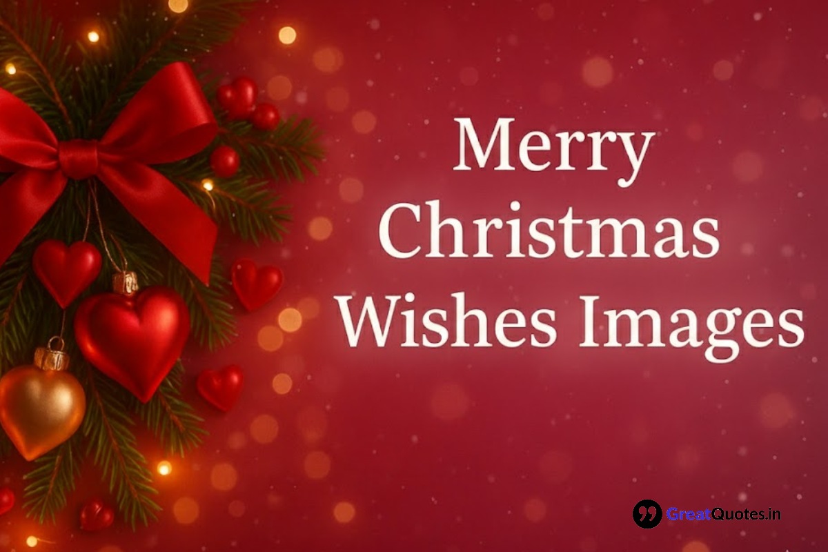 Merry Christmas wishes images with festive greetings