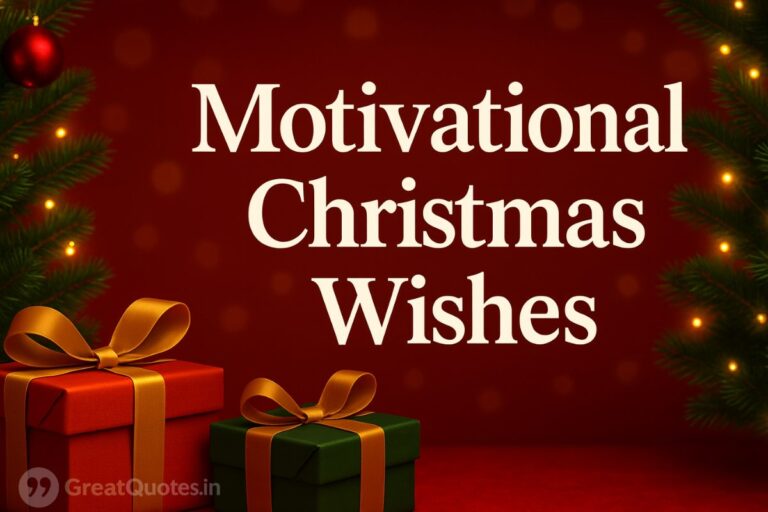 Motivational Christmas wishes inspiring hope and positivity