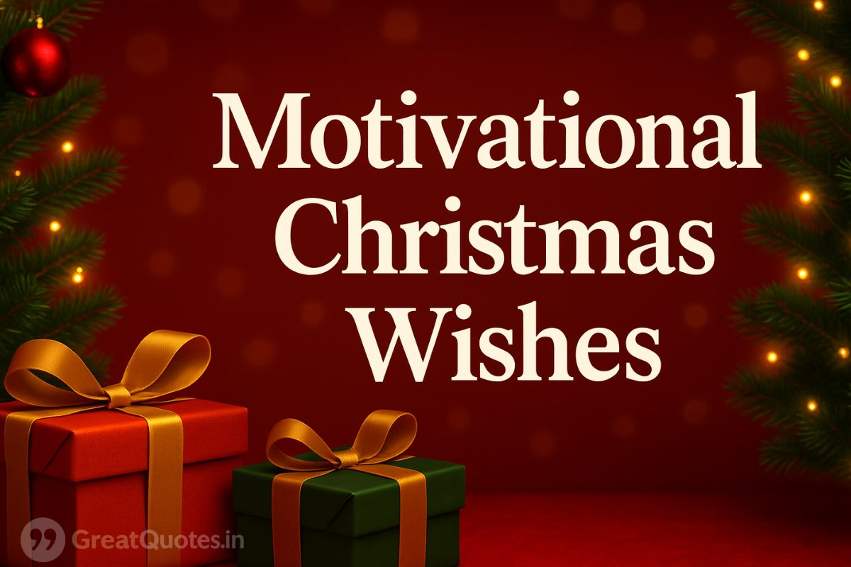 Motivational Christmas wishes inspiring hope and positivity