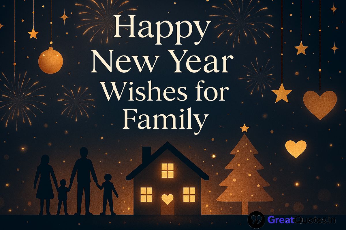 Happy New Year 2026 wishes for family filled with love and joy