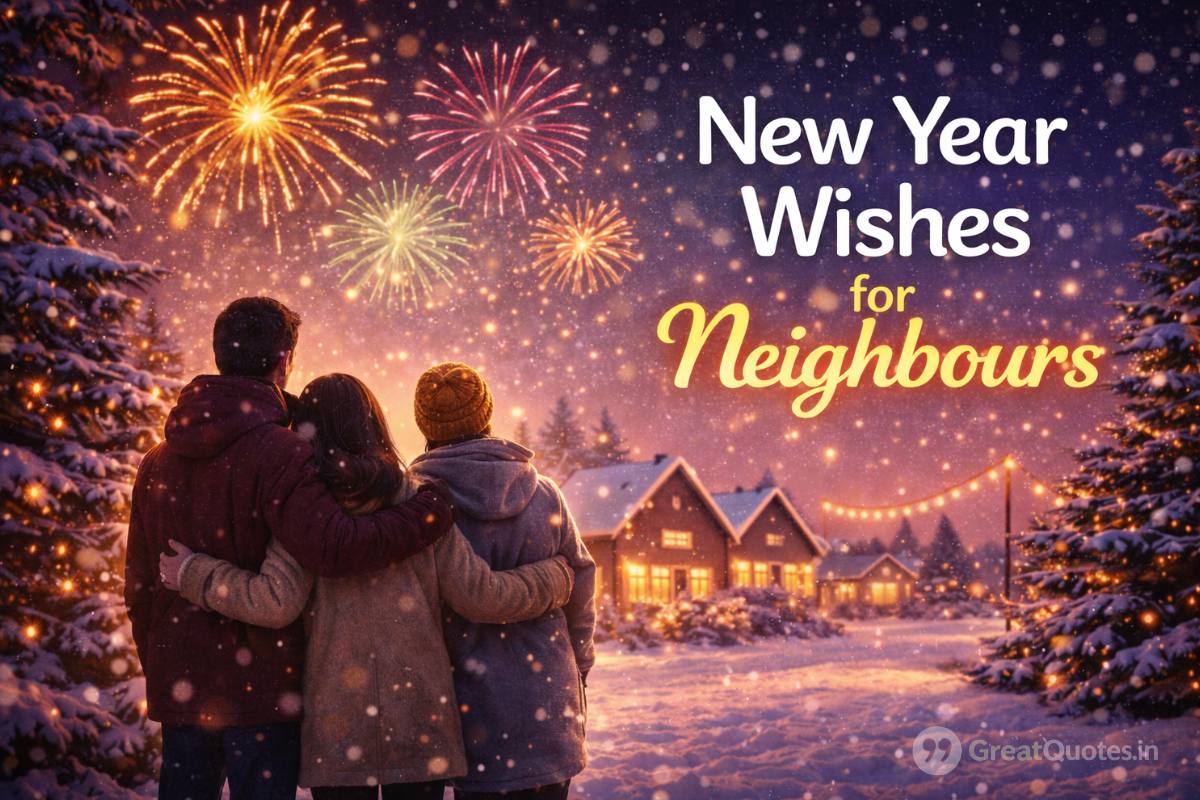 New Year wishes for neighbours sharing happiness and positivity