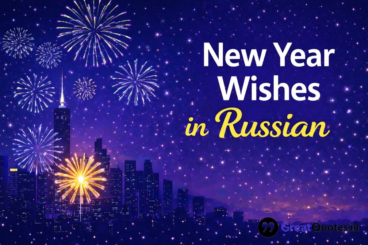New Year wishes in Russian 2026 С Новым Годом greeting
