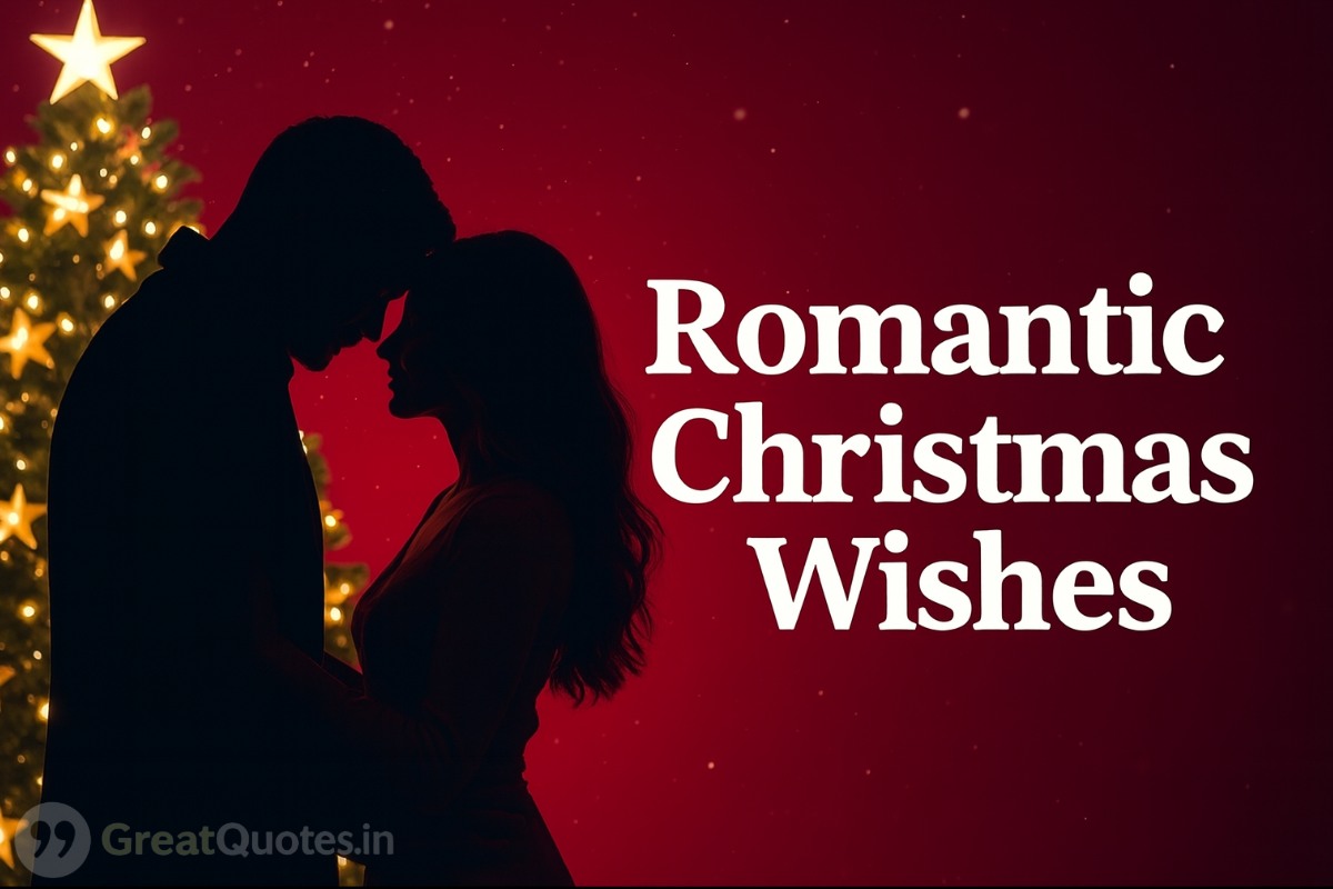 Romantic Christmas wishes filled with love and warmth